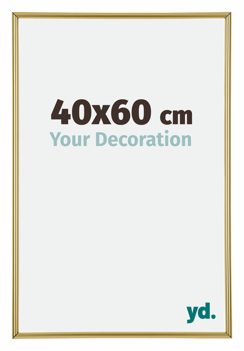 Annecy Plastic Photo Frame 40x60cm Gold Front Size | Yourdecoration.com