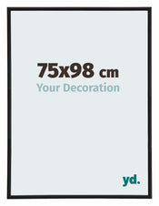 Annecy Plastic Photo Frame 75x98cm Black Matte Front Size | Yourdecoration.com