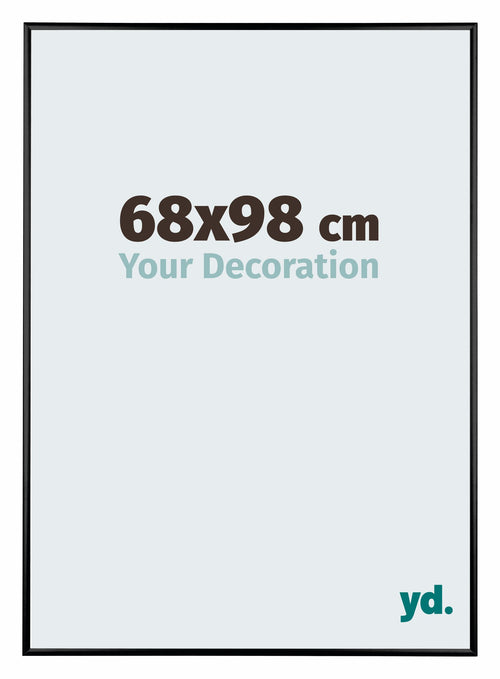 Austin Aluminium Photo Frame 68x98cm Black High Gloss Front Size | Yourdecoration.com