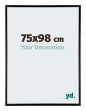 Austin Aluminium Photo Frame 75x98cm Black High Gloss Front Size | Yourdecoration.com