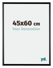 Bordeaux Plastic Photo Frame 45x60cm Black High Gloss Front Size | Yourdecoration.com