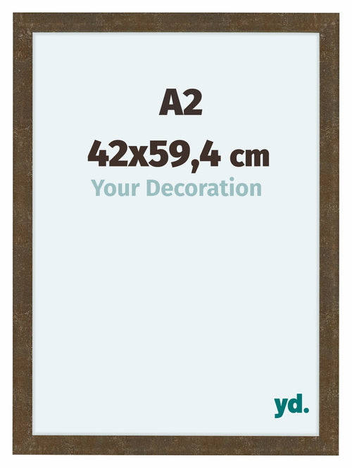 Como MDF Photo Frame 42x59 4cm A2 Gold Antique Front Size | Yourdecoration.com