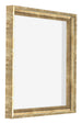 Lyon MDF Canvas Floater Frame 1 1 Gold Antique Front Oblique | Yourdecoration.com