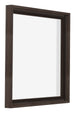Lyon MDF Canvas Floater Frame 1 1 Oak Dark Front Oblique | Yourdecoration.com