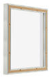 Lyon MDF Canvas Floater Frame 1 1 Silver Matte Back Oblique | Yourdecoration.com