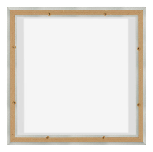 Lyon MDF Canvas Floater Frame 1 1 Silver Matte Back | Yourdecoration.com