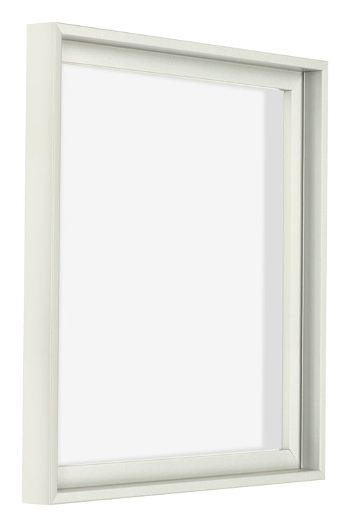 Lyon MDF Canvas Floater Frame 1 1 White Matte Front Oblique | Yourdecoration.com