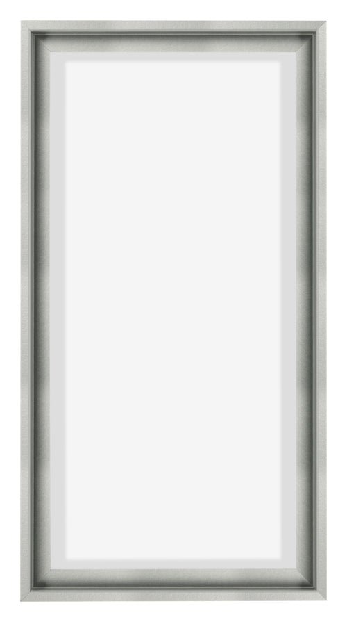 Lyon MDF Canvas Floater Frame 1 2 Silver Matte Front | Yourdecoration.com