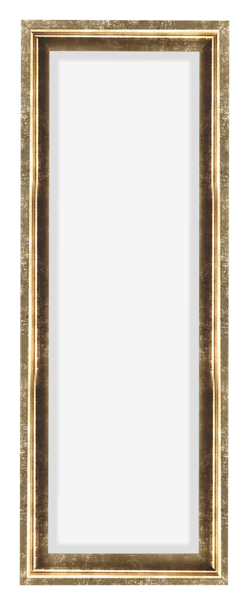 Lyon MDF Canvas Floater Frame 1 3 Gold Antique Front | Yourdecoration.com