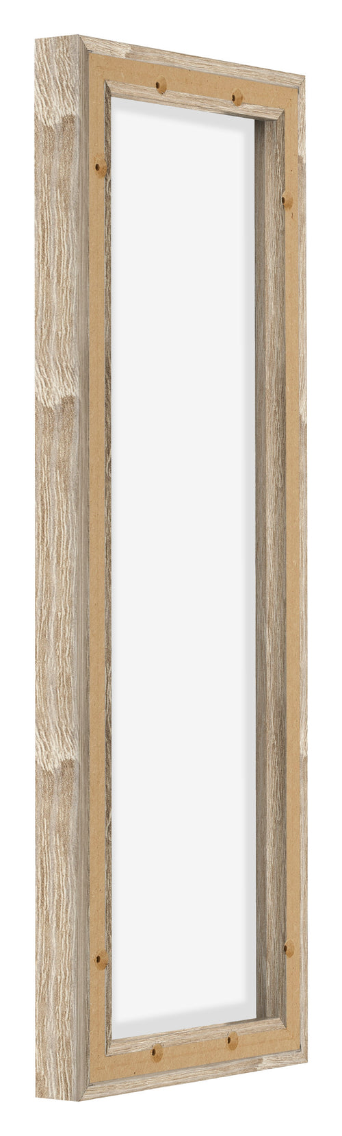 Lyon MDF Canvas Floater Frame 1 3 Sonoma Oak Back Oblique | Yourdecoration.com
