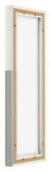 Lyon MDF Canvas Floater Frame 1 3 White Matte Back Oblique | Yourdecoration.com