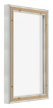 Lyon MDF Canvas Floater Frame 2 3 Silver Matte Back Oblique | Yourdecoration.com