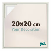 Lyon MDF Canvas Floater Frame 20x20cm White Matte Front Size | Yourdecoration.com
