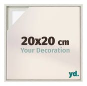 Lyon MDF Canvas Floater Frame 20x20cm White Wash Voorzijde Maat | Yourdecoration.com