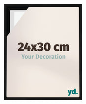 Lyon MDF Canvas Floater Frame 24x30cm Black Matte Front Size | Yourdecoration.com