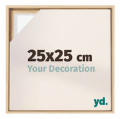 Lyon MDF Canvas Floater Frame 25x25cm Beech Front Size | Yourdecoration.com