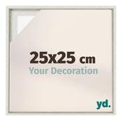 Lyon MDF Canvas Floater Frame 25x25cm White Wash Voorzijde Maat | Yourdecoration.com