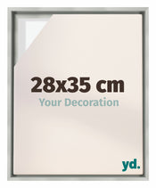 Lyon MDF Canvas Floater Frame 28x35cm Silver Matte Front Size | Yourdecoration.com