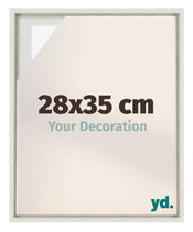 Lyon MDF Canvas Floater Frame 28x35cm White Wash Voorzijde Maat | Yourdecoration.com