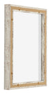 Lyon MDF Canvas Floater Frame 3 4 White Vintage Back Oblique | Yourdecoration.com