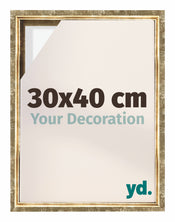 Lyon MDF Canvas Floater Frame 30x40cm Gold Antique Front Size | Yourdecoration.com