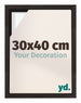 Lyon MDF Canvas Floater Frame 30x40cm Oak Dark Front Size | Yourdecoration.com