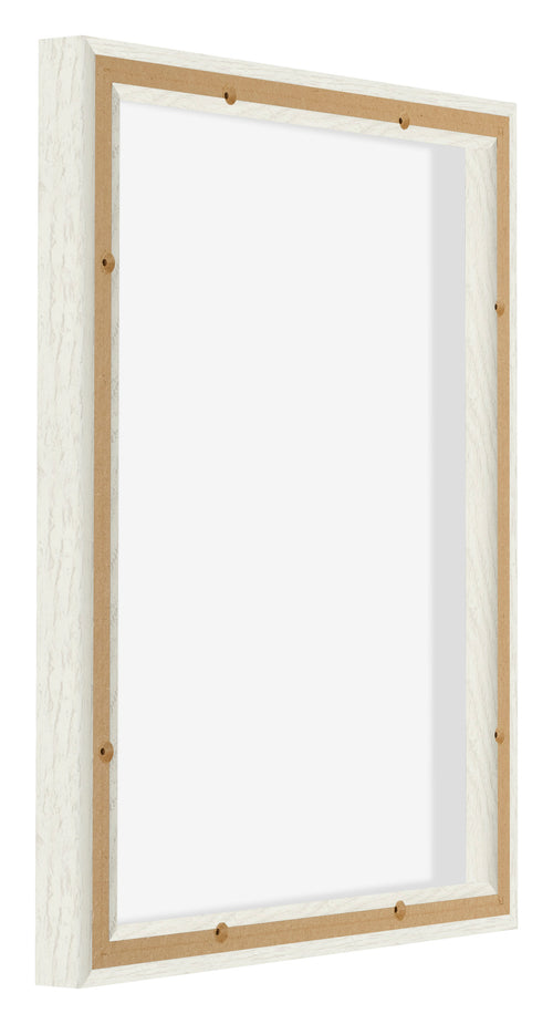 Lyon MDF Canvas Floater Frame 4 5 White Wash Back Oblique | Yourdecoration.com