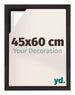 Lyon MDF Canvas Floater Frame 45x60cm Oak Dark Front Size | Yourdecoration.com