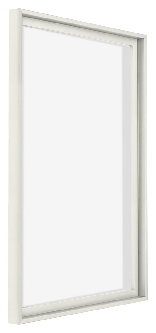 Lyon MDF Canvas Floater Frame 5 7 White Matte Front Oblique | Yourdecoration.com