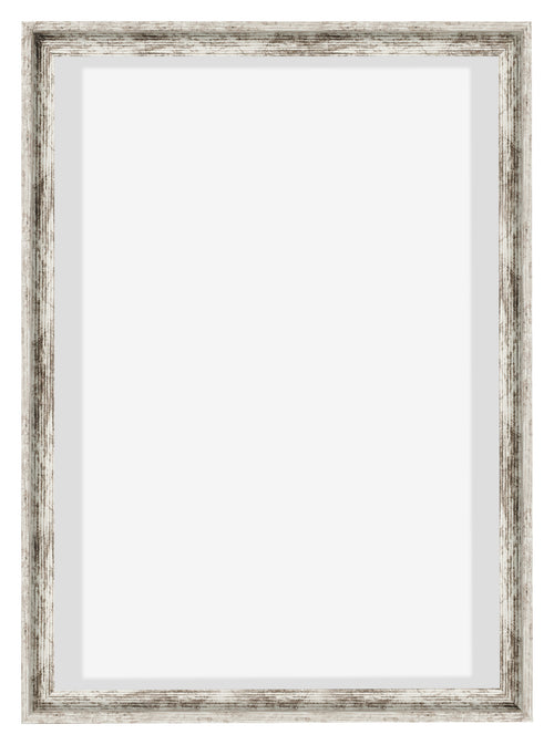 Lyon MDF Canvas Floater Frame 5 7 White Vintage Front | Yourdecoration.com
