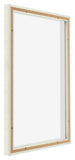 Lyon MDF Canvas Floater Frame 5 7 White Wash Back Oblique | Yourdecoration.com