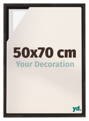 Lyon MDF Canvas Floater Frame 50x70cm Oak Dark Front Size | Yourdecoration.com