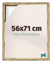 Lyon MDF Canvas Floater Frame 56x71cm Gold Antique Front Size | Yourdecoration.com