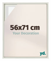 Lyon MDF Canvas Floater Frame 56x71cm White Matte Front Size | Yourdecoration.com