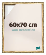 Lyon MDF Canvas Floater Frame 60x70cm Gold Antique Front Size | Yourdecoration.com