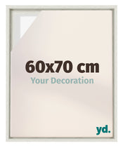 Lyon MDF Canvas Floater Frame 60x70cm White Wash Voorzijde Maat | Yourdecoration.com