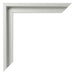 Lyon MDF Canvas Floater Frame Silver Matte Corner | Yourdecoration.com