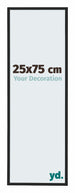Miami Aluminium Photo Frame 25x75cm Black High Gloss Front Size | Yourdecoration.com