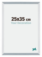 Mura MDF Photo Frame 25x35cm Aluminum Brushed Front Size | Yourdecoration.com