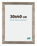Mura MDF Photo Frame 30x40cm Metal Vintage Front Size | Yourdecoration.com