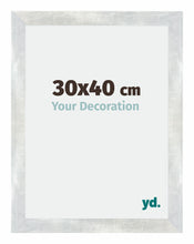 Mura MDF Photo Frame 30x40cm Silver Glossy Vintage Front Size | Yourdecoration.com