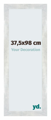Mura MDF Photo Frame 37 5x98cm Silver Shiny Vintage Front Size | Yourdecoration.com