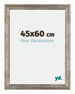 Mura MDF Photo Frame 45x60cm Metal Vintage Front Size | Yourdecoration.com