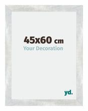 Mura MDF Photo Frame 45x60cm Silver Glossy Vintage Front Size | Yourdecoration.com