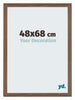 Mura MDF Photo Frame 48x68cm Walnut Dark Front Size | Yourdecoration.com
