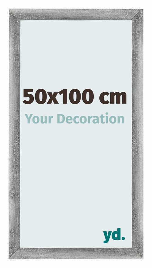 Mura MDF Photo Frame 50x100cm Gray Wiped Front Size | Yourdecoration.com