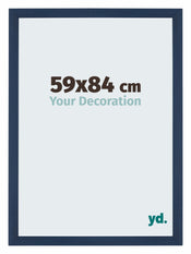 Mura MDF Photo Frame 59x84cm Dark Blue Swept Front Size | Yourdecoration.com