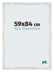 Mura MDF Photo Frame 59x84cm Silver Shiny Vintage Front Size | Yourdecoration.com