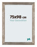 Mura MDF Photo Frame 75x98cm Metal Vintage Front Size | Yourdecoration.com