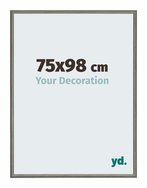 New York Aluminium Photo Frame 75x98cm Mercury Structure Front Size | Yourdecoration.com